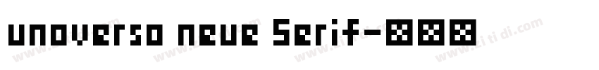 unoverso neue Serif字体转换